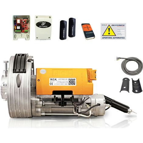 Kit Automatismo Serranda Garage Elettrofreno Centralina Telecomando Fotocellule