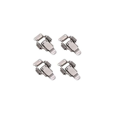 4 pièces de loquet de serrage en acier inoxydable, loquet de boîte de verrouillage à levier, outil à main à dégagement rapide, porte en métal à forte capacité de charge pour boîte, tiroir, armoire