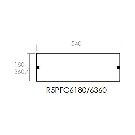 Pannello cieco 600×180 mm metallo per distribuzione DIN DKC5PFC6180