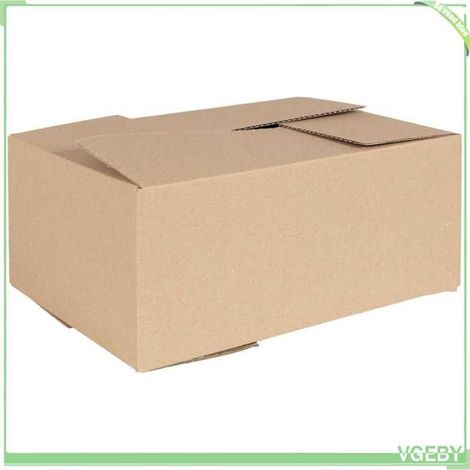 Boîte pliable - FAFEISY - 4106569 - 50 pièces - Carton naturel 35x24x15 cm - Design pliable économiseur d'espace (1/5)