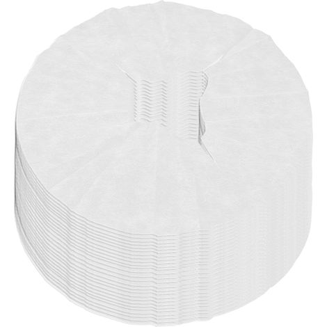 100 housses jetables pour appuie-tête, non-tissé ultra doux, avec trous, couvre-oreillers de massage (fines) (1/5)