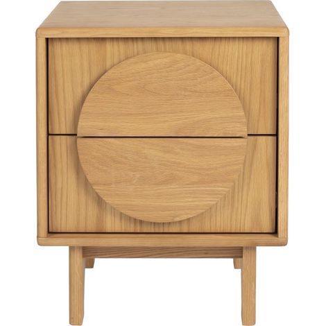 Table d'appoint, Petit meuble table de chevet Groove par Zuiver Bois en Wood, Zuiver (1/5)