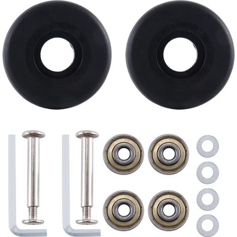 Roue de rechange pour bagages, mesurant 50 mm x 18 mm, pour la réparation et l'entretien des bagages.-AquaForge (1/5)
