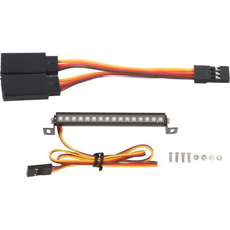 Phare de toit Voiture RC 16 LED Résistance Élevée Robustesse Durable Multicolore Pièce de Rechange Compatible Traxxas TRX4M Defender (1/5)