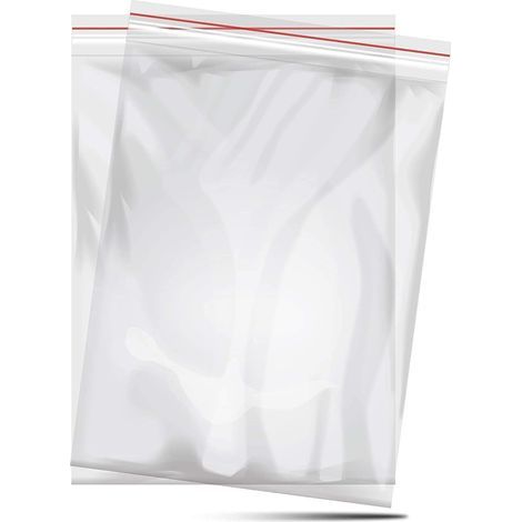 Sachet à fermeture éclair - Emballage plastique transparent - Matériau transparent à fermeture éclair (1/5)
