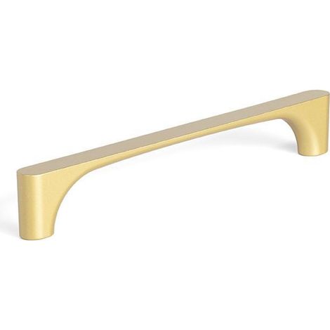 tirador valle de zamak 128 mm - acabado gris, negro, blanco u oro para muebles contemporáneos acabado oro