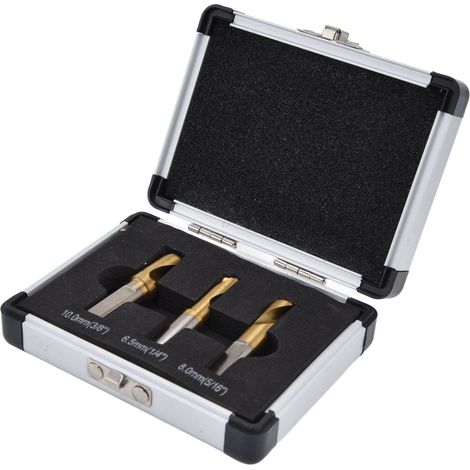 3-teiliges Set HSCO-Titan-Schweißbohrer, geschweißte Spitze, Hochleistungsbohrwerkzeuge (1/5)