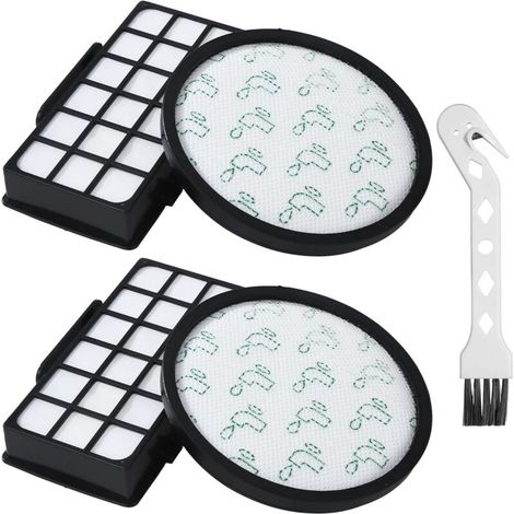 2 Filtres HEPA pour Rowenta X-Trem Power Cyclonic/Silence Force Cyclonic RO69xx RO6941EA RO6963EA RO6921EA RO6971EA RO6993EA ZR006001, Filtre à haute efficacité (1/5)