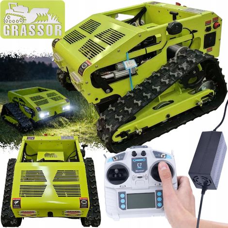 Grassor MultiForce 550T-G10A Armor – Robot Tondeuse Hybride Chenilles 550 mm Loncin 224cc 10HP 2x900W Pente 60° Télécommande 500 m (1/5)