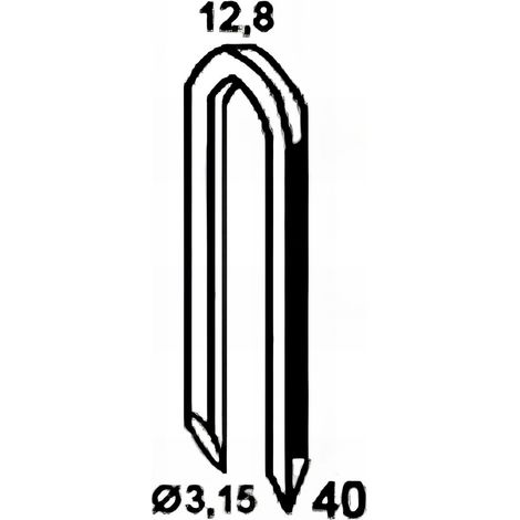 1 500 crampillons galvanisés à chaud 12,8 x 40 x D. 3,15 mm HDG - BDCR3240D6 - Alsafix