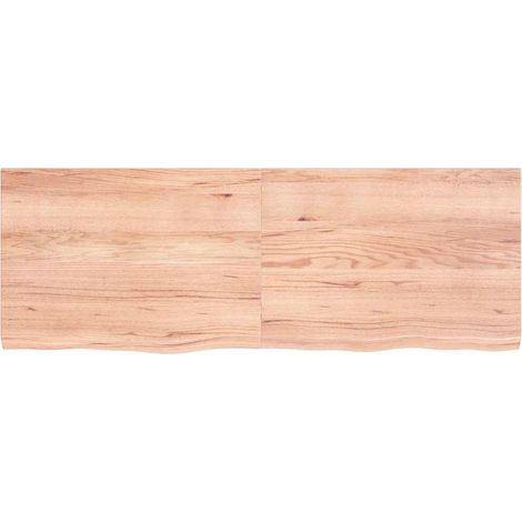 Maison Exclusive - Tischplatte Hellbraun 140x50x(2-4)cm Massivhol