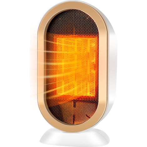 Chauffage d'appoint, Radiateur Soufflant Salle de Bain Mini Radiateur Electrique 800W/1200W Protection Contre Surchauffe & Anti-Basculement pour la Salle de Bain, la Maison, le Salon, le Bureau (1/3)
