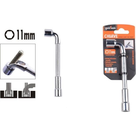 Trade Shop - SCHLÜSSEL, TYP L, 11-MM-SECHSKANTMUND, CHROM-VANADIUM-STAHL 91619-HARDWARE - (1/2)