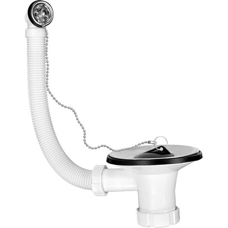 Válvula para fregadero Ø115 con rebosadero y tapón para cadena R-88 - RIUVERT (1/2)