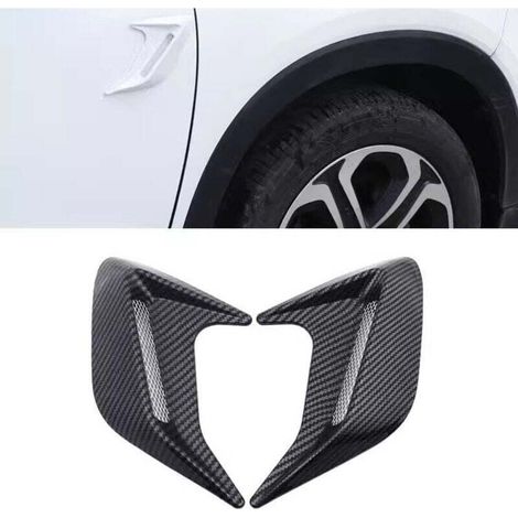 Grille de Prise d'air de Voiture 1 Paire Voiture Modified Shark Gill Simulation Air Outlet Côté Ventilateur Hotte Air Entrée Flux