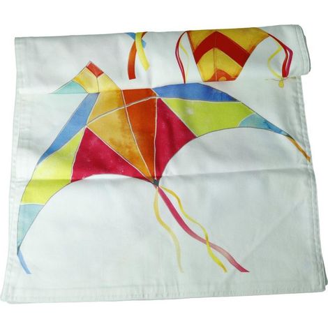 Brandani Aria runner cotone aquiloni sfumati 45x140 cm