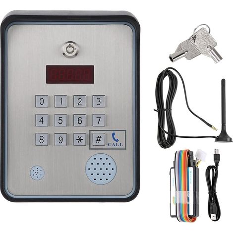 GSM Interphone Audio for contrôleur d'accès à la Porte et Porte d'ouverture de Porte de la Maison Unique AC / DC12V-24V Entrée d'alimentation for la sécurité de la sécurité Domestique(Type1) (1/5)