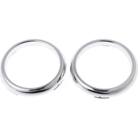 1 paire de garnitures de phares antibrouillard avant chromées en ABS (1/5)