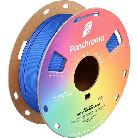 Polymaker CA04038 Panchroma™ Matte Filament PLA mat, faible teneur en plastique 1.75 mm 1000 g bleu