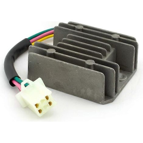 Régulateur-redresseur universel 12 V CC à 4 fils, double alternance, pour motos, quads et VTT (1/4)