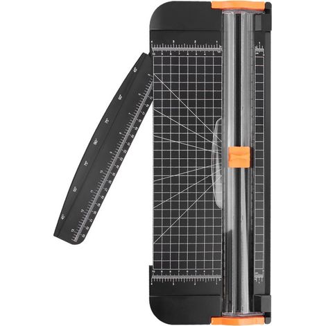 Cortador de papel A4,Cortador de papel con sistema de seguridad automático,38 x 15,5 x 3,3 cm,Negro (1/5)
