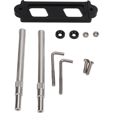 Kit de fixation métallique noir pour support de batterie de voiture Honda Civic CRX S2000 (1/5)