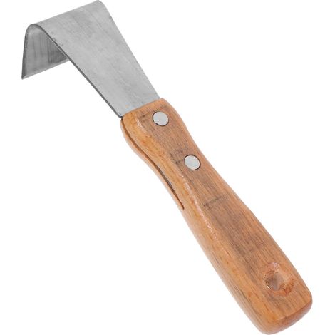 Outil Manuel pour Écorcer Arbres Fruitiers avec Lame Grattoir en Acier Inoxydable et Manche Ergonomique en Bois pour Jardin et Verger (1/5)