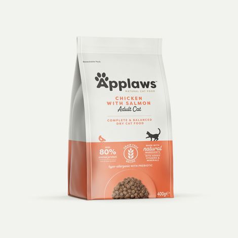 Applaws Croquettes Premium pour chats adultes stérilisés au poulet et au saumon 400 g (1/2)