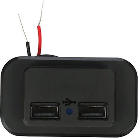 Prise Double Chargeur USB, 12V-24V 3.1A Panneau de Commande du Chargeur de Voiture Prise de Charge Etanche pour Voiture Camion Moto Marine Camping-car SUV (1/5)