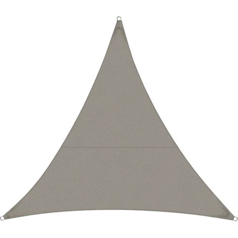Wasserabweisendes Sonnensegel Grau 3,6 x 3,6 x 5,1 m
