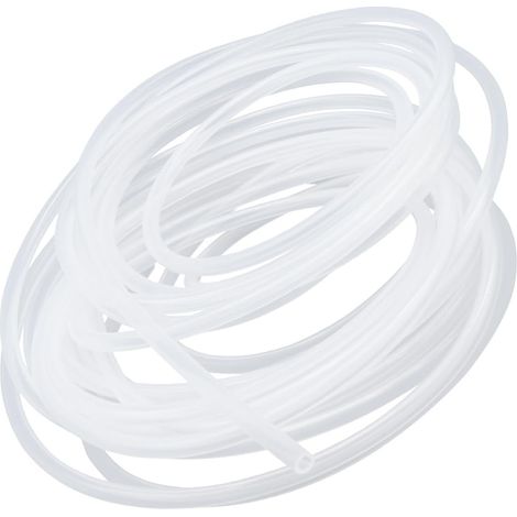 Tuyau en silicone 4 mm ID x 6 mm OD 5 mètres, tuyau flexible en silicone pour eau et air, transparent (1/5)