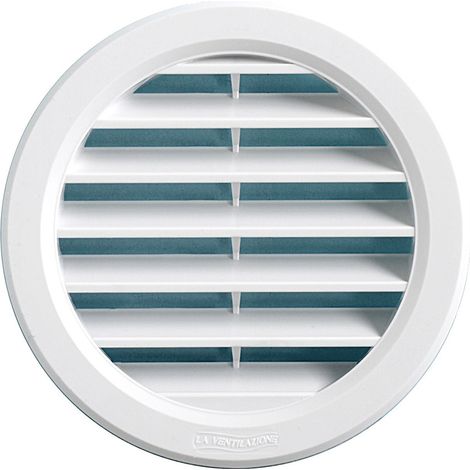 First Plast – Grille aération VMC ronde en PVC blanc – Diamètre extérieur 40mm – Tube 32mm – Profondeur 16mm – Garantie 10 ans
