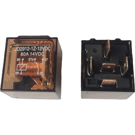 Relais automobile transparent et étanche avec voyant LED, 80 A 12 V, cinq broches, relais à double contact. (1/4)