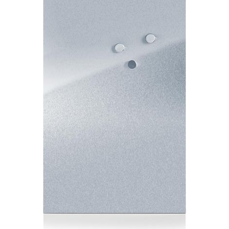 Zeller Magnettafel Silber aus Edelstahl (1/3)