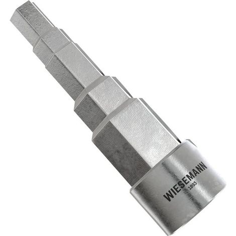 Clé de montage étagée universelle avec douille carrée 1/2" 5 tailles pour sanitaires et radiateurs WIESEMANN 1893 I 81116 (1/5)