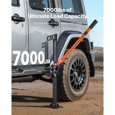 Cric Tout-Terrain 4x4 Capacité de Charge 3,18 tonnes, Cric à Crémaillère Hi-Lift Haute Levée de 84,5 cm, avec Plage de Levage de 13… (1/5)