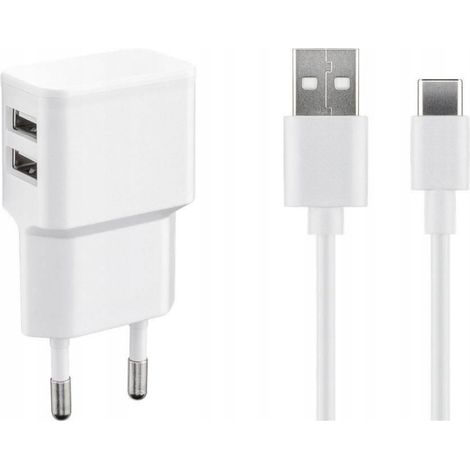 Set caricabatterie MicroConnect USB-C 2,4 A, USB3.1CA1SETW