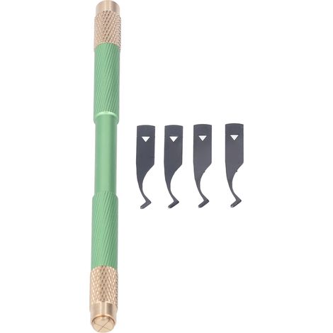 Kit d'outils de réparation de puces BGA (lame fine pour CPU) - Vert (1/5)