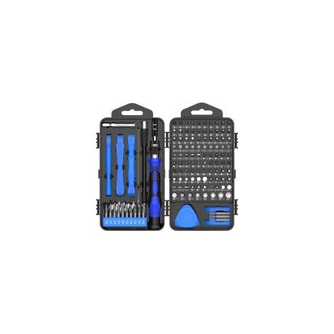 138-in-1 Präzisionsschraubendreher-Set, Mini-Präzisionsmechaniker-Set, verbesserte magnetische Version, Präzisions-Elektronikreparaturset für iPhone, Laptop, Spielzeug, Uhr, a-Crezuo