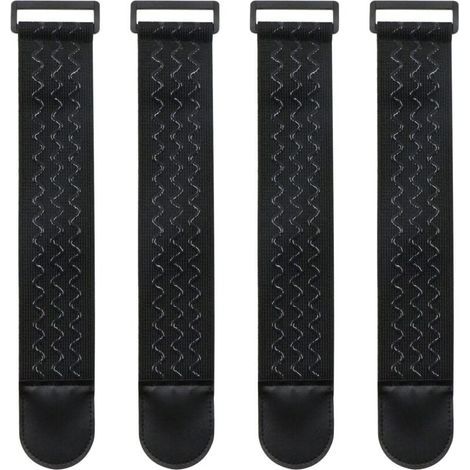 Elastisches Kabelband mit rutschfestem Silikon – Wiederverwendbarer Kabelbinderverschluss, vielseitiger Organizer für Verlängerungskabel, Kabel, Seile, Gartenschläuche, Fahrräder, Gepäck, 4 Stück (1/5)