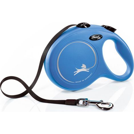 Laisse pour chien extensible 8 m – Système de guidage perfectionné – Pour chiens jusqu'à 50 kg – Poids 530 g – Flexi