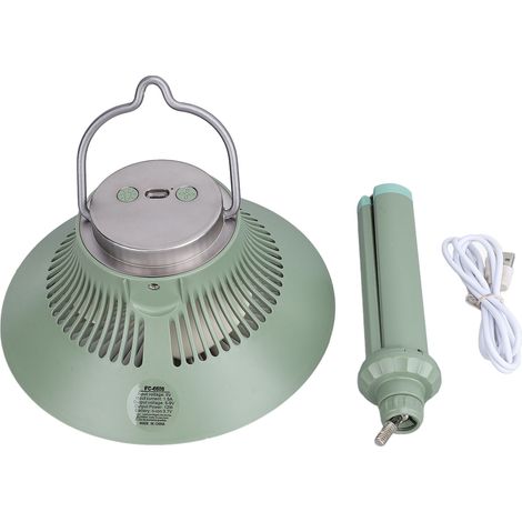 Ventilateur Camping Suspendu Plafond – Sans Fil Rechargeable USB avec Trépied pour Activités Plein Air, Léger (1/5)