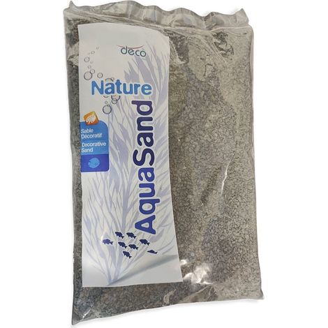 Sol décoratif 1-4 mm, naturel basalte noir AquaSand 1 kg pour aquarium - animallparadise (1/2)