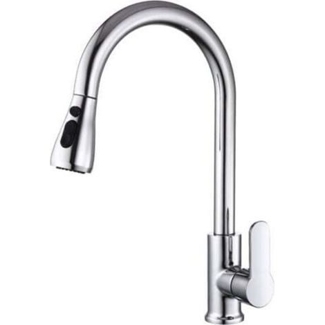 360° Rotating Kitchen Faucet with Pull-Out Sprayer, Sink Faucet with 3-Jet Control