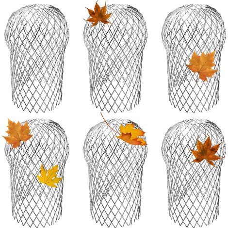 6 Pièces Crapaudine de Gouttière, Filtre Gouttiere, Filtre Anti Feuille, Alliage D'aluminium, pour Maison, Avant-toit, Fossé, Égou (1/5)