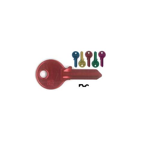 CHIAVI PER CILINDRI CISA 4 SPINE GRANDI CS204U- - CS204U ultralite 5 colori assortiti - 10 pezzi SILCA