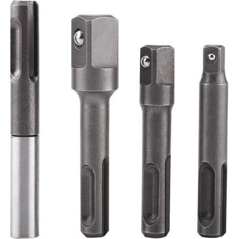 4Pcs 1/4\" 3/8\" 1/2\" Porte Douilles à Bille Porte Douilles de Vissage SDS SDS-Plus Magnétique Extension Tournevis (1/5)