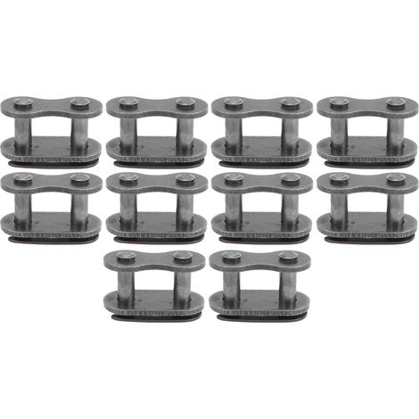 10 pièces Maillon de Chaîne 420 pour Moto Dirt, Quad ATV et Scooter - Accessoire de Remplacement (1/5)