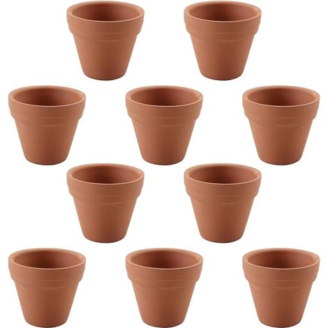 10 Pack 3cm Mini Terracotta Pots for Succulent Plants Propagation Indoor Outdoor Decoration (1/5)