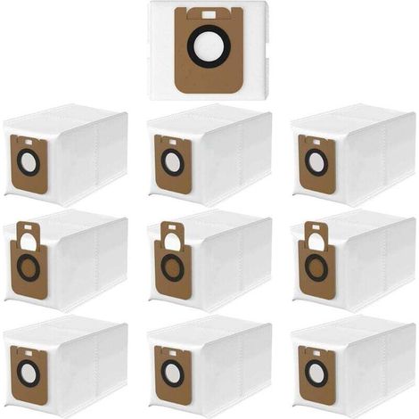 Set di 10 sacchetti per la polvere per robot aspirapolvere Dreame D10 Plus/Dreame D10s Plus, kit di accessori per sacchetti per aspirapolvere compatibile con Dreame D10/D10s Plus (1/4)
